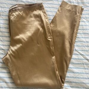 DOROTHEE SCHUMACHER Silk and Cotton ankle zip cigarette pants US size 6
